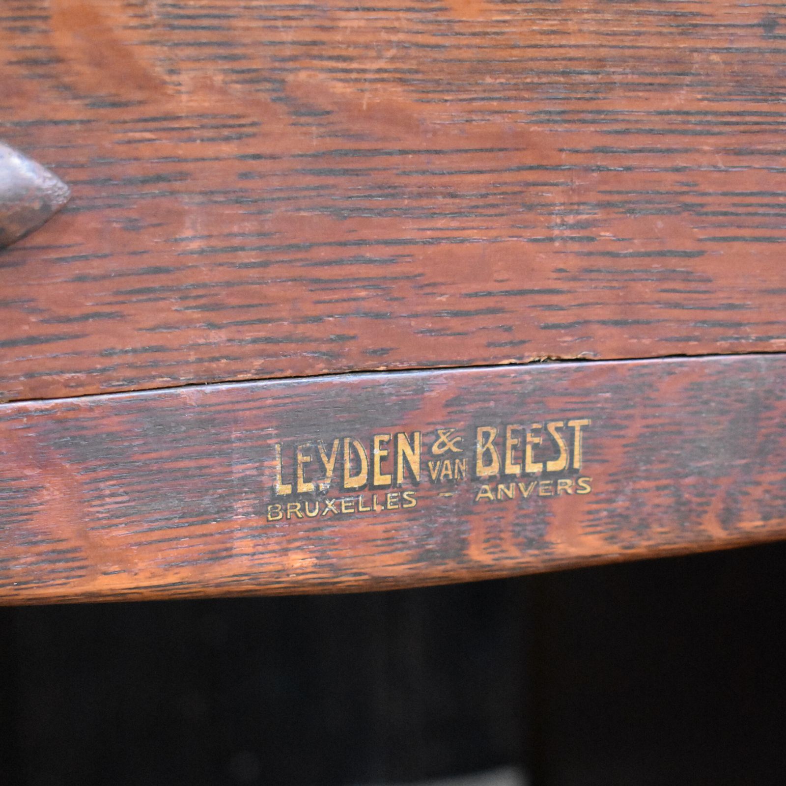 Antique Leyden And Van Beest Oak Twin Pedistal Country House Large Estate Desk photo Furniture