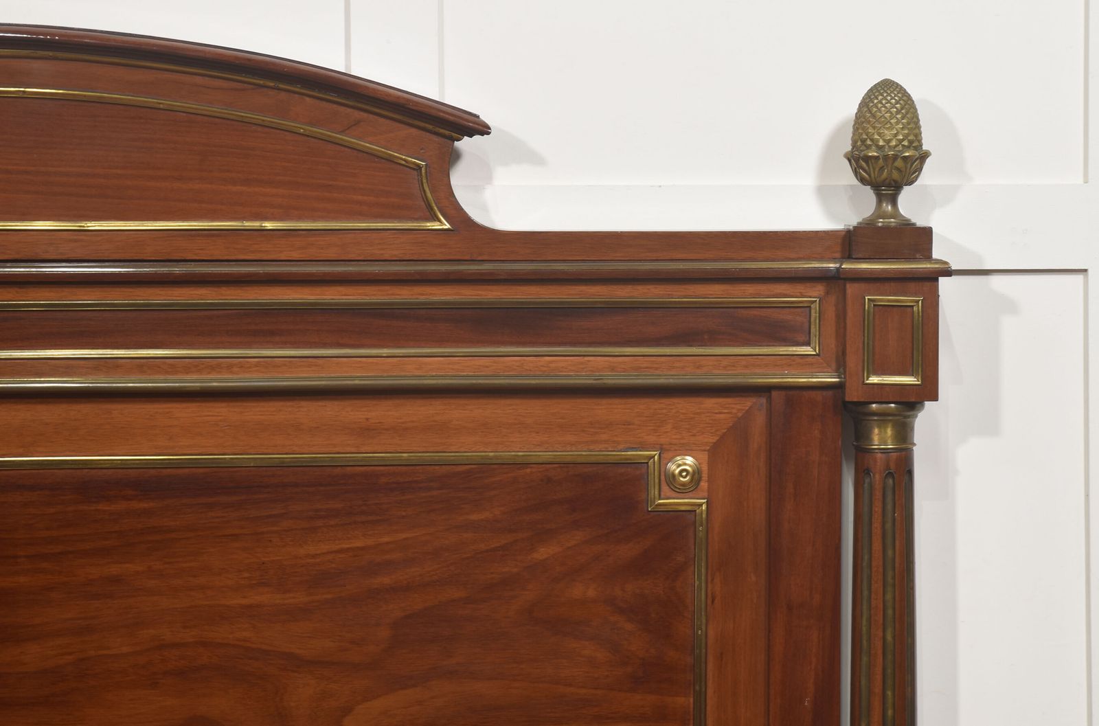 1794.0 Late 19th Century Mahogany And Brass Mounted Bedframe photo