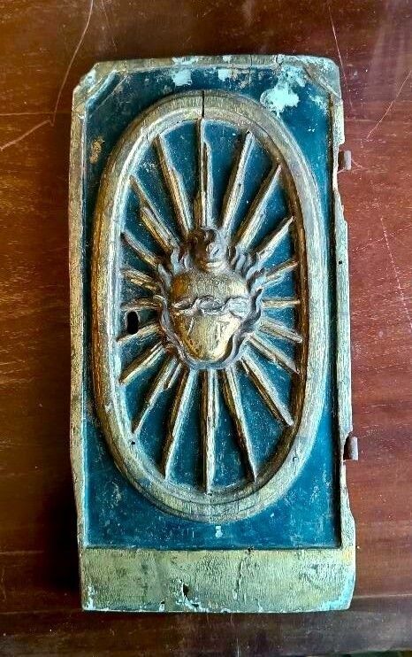 Door Frieze From An Old Tabernacle, 17th Century Italy, H. 29.5 Cm