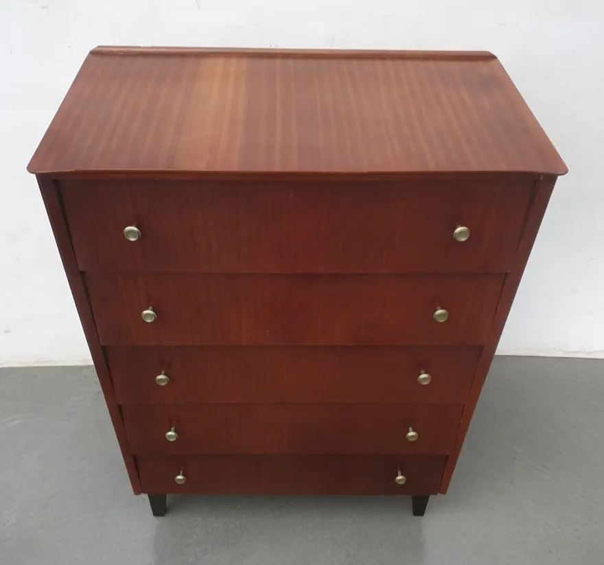 A Mid Century Teak Chest Of Drawers photo Furniture