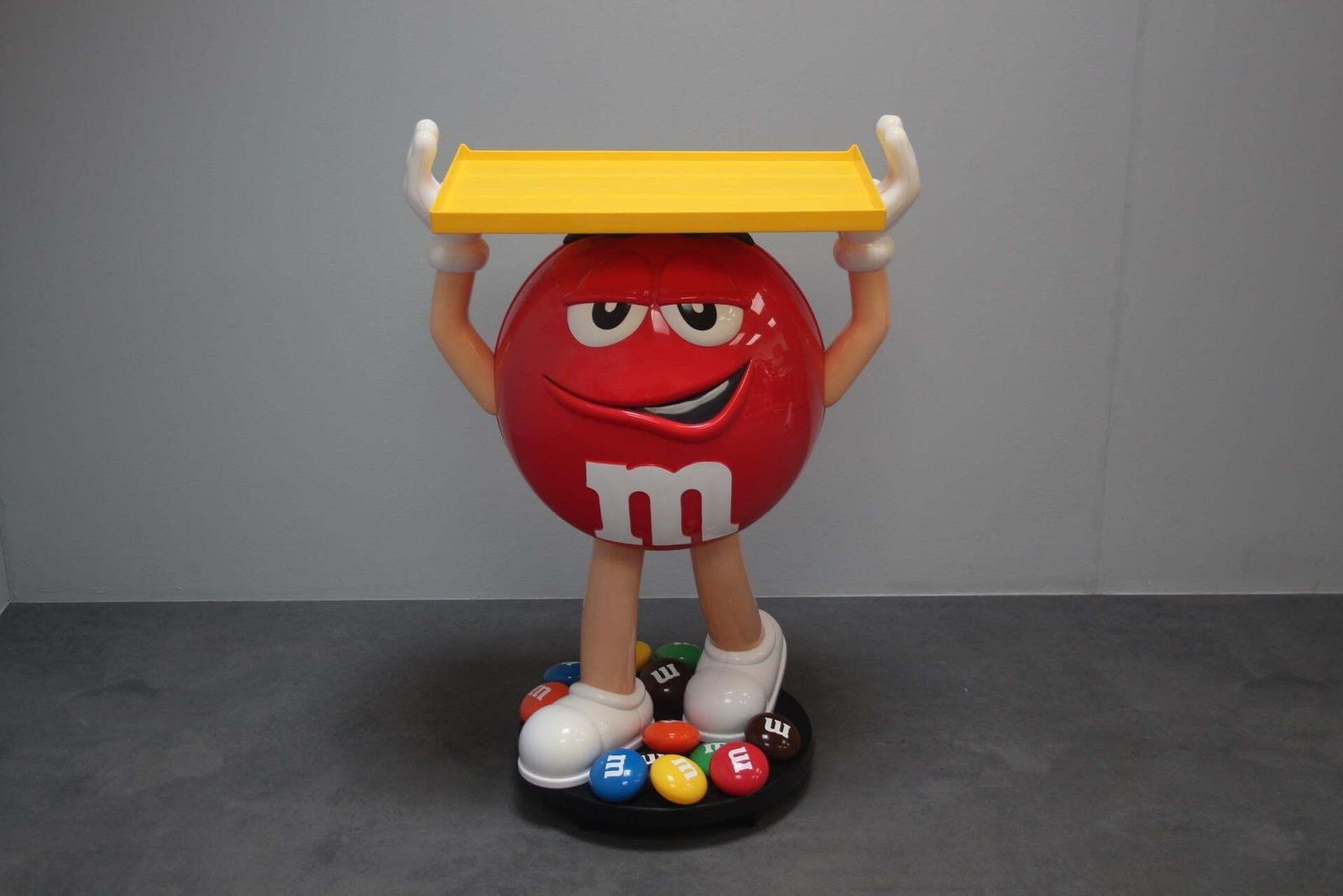 Very Rare Plastic Stand Of The M&M's Candy Company Mascot, 1990s. photo furniture