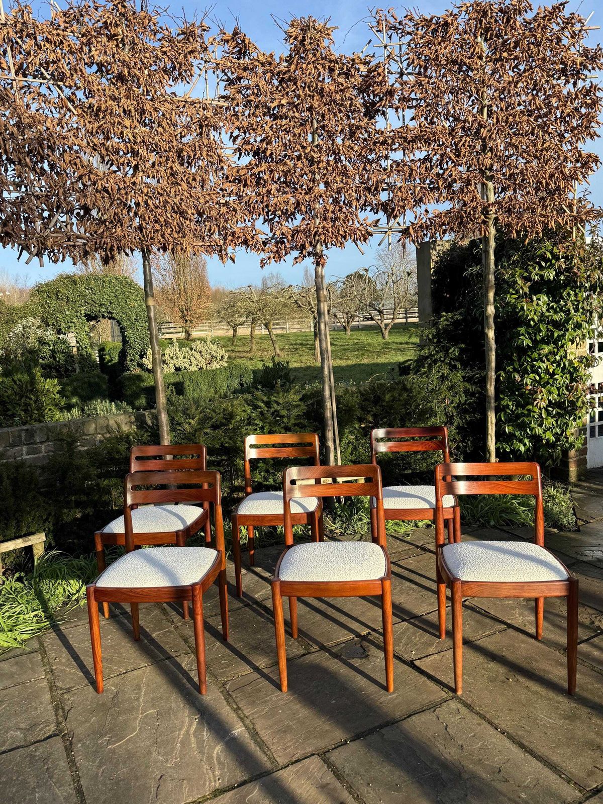 Mid Century Danish Rosewood Dining Chairs By H W Klein For Bramin Danish 1960 photo vintage
