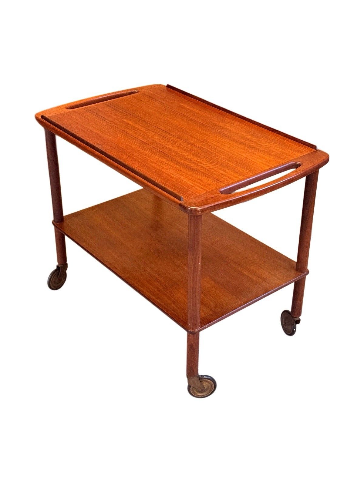 Bowa Denmark Teak Drinks Trolley 1960s Danish Mcm Bar Cart photo furniture
