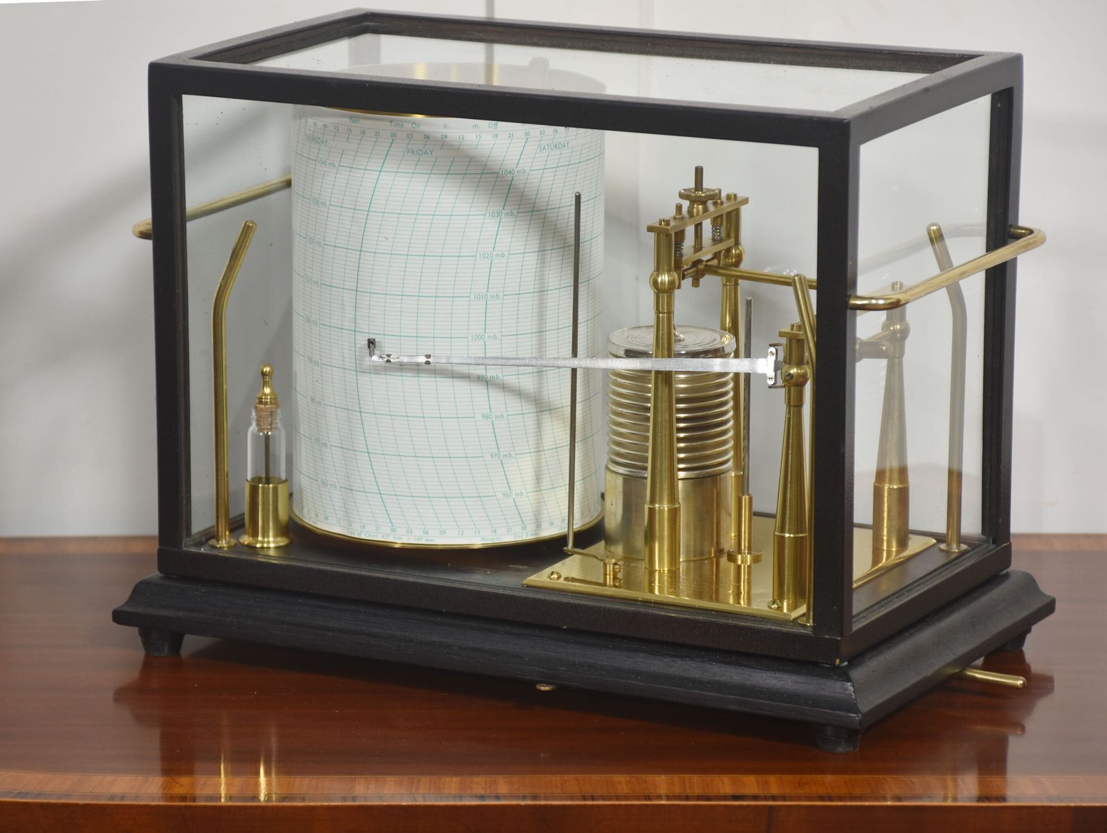 photo for sale Fine Aneroid Barograph By Short & Mason, London