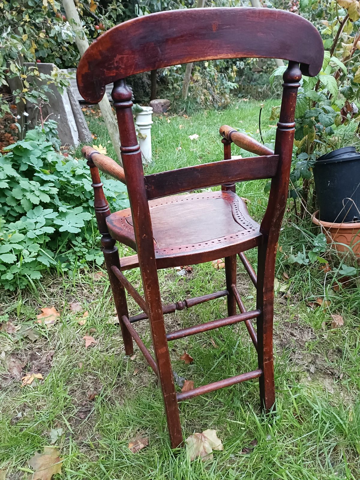 Victorian Beech High Chair | C.1880–1910 | British Nursery Chair photo 125.0