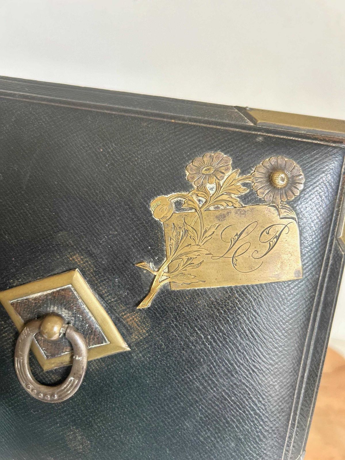Antique French Jewelry Box, Tufted Silk, Palais Royal photo Home Decor