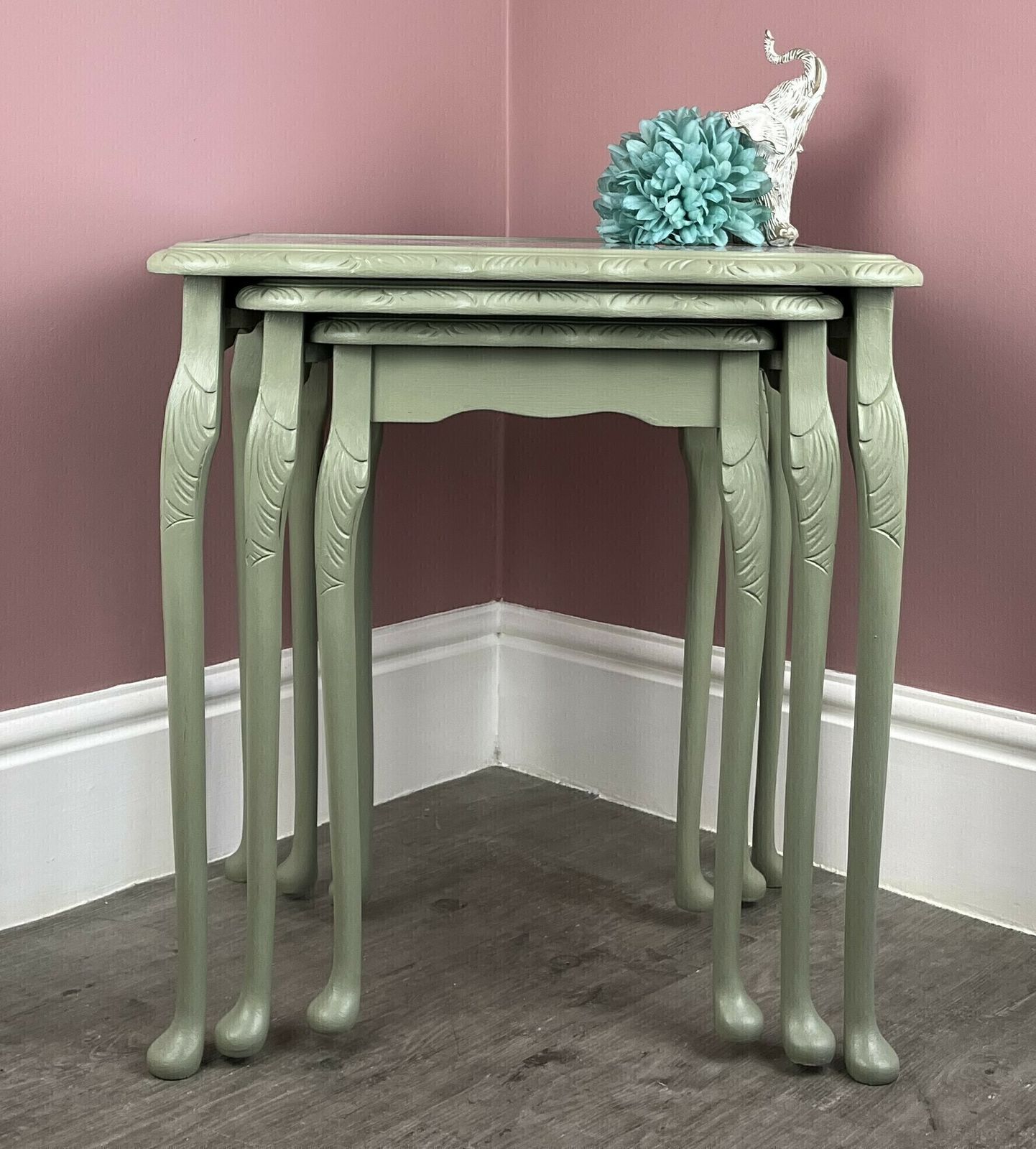 Nest Of Tables With Queen Anne Legs photo 349.0