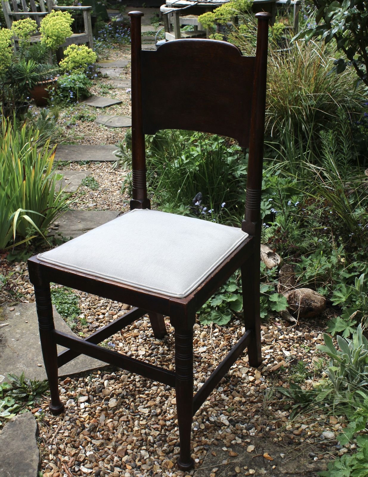 Pair Of Arts And Crafts Oak Chairs By William Birch photo 780.0