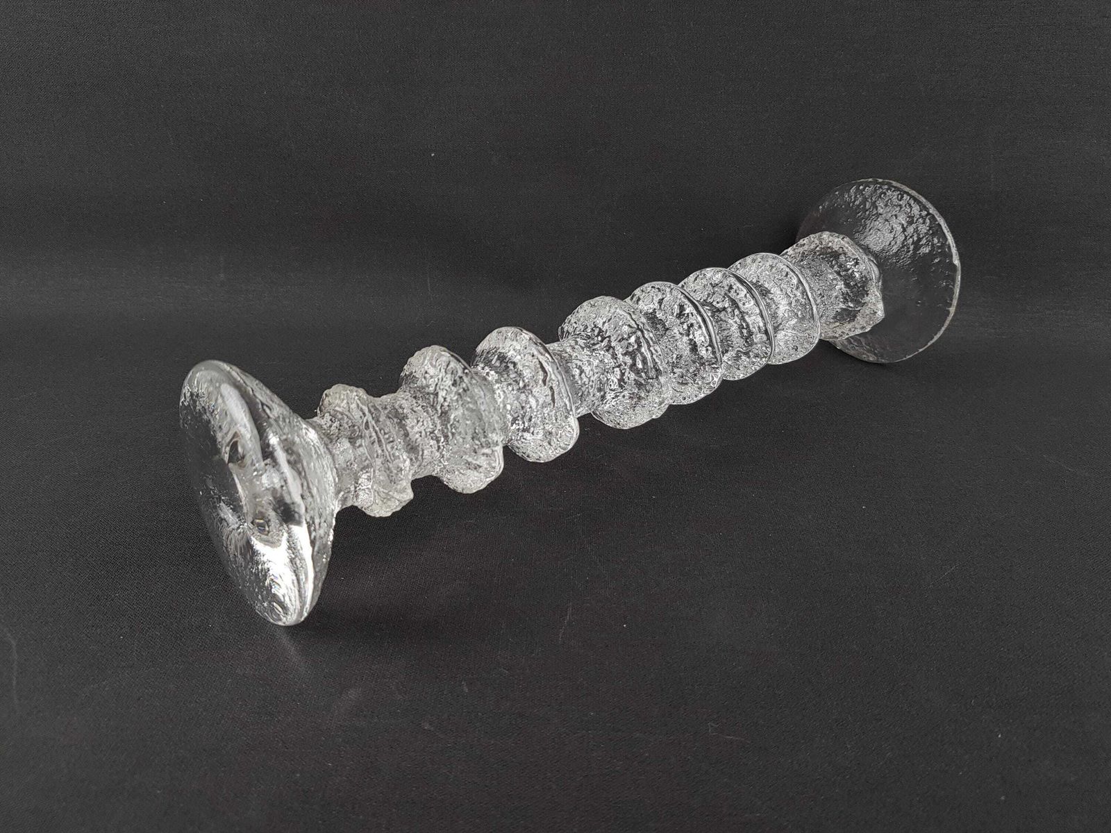 Vintage Iittala Glass Candleholder 8 Rings Festivo By Timo Sarpaneva Signed Finland 1967 photo Home Decor