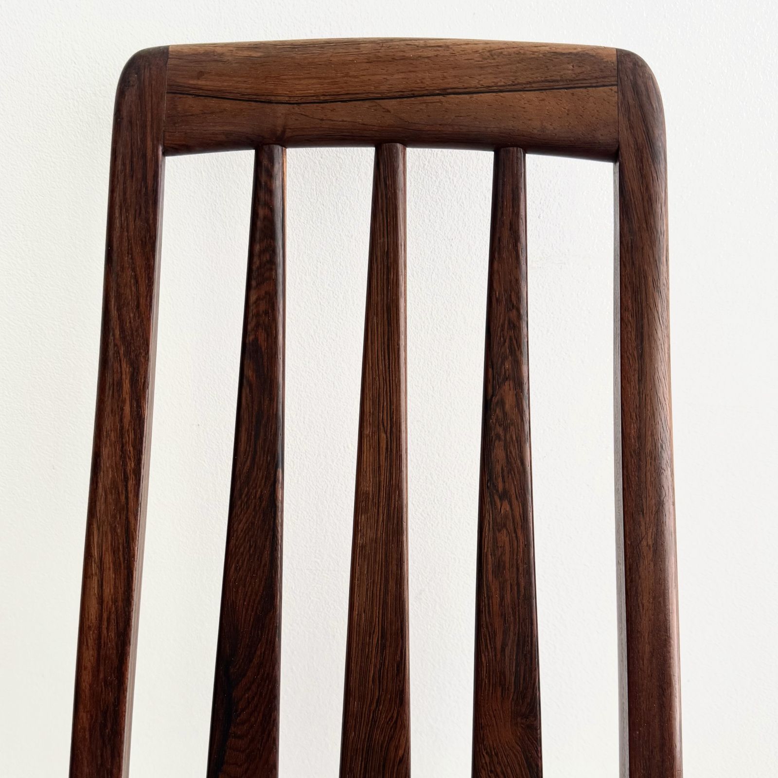 4 Amazing Retro Danish Rosewood Koefoeds Hornslet Eva Dining Chairs photo for sale