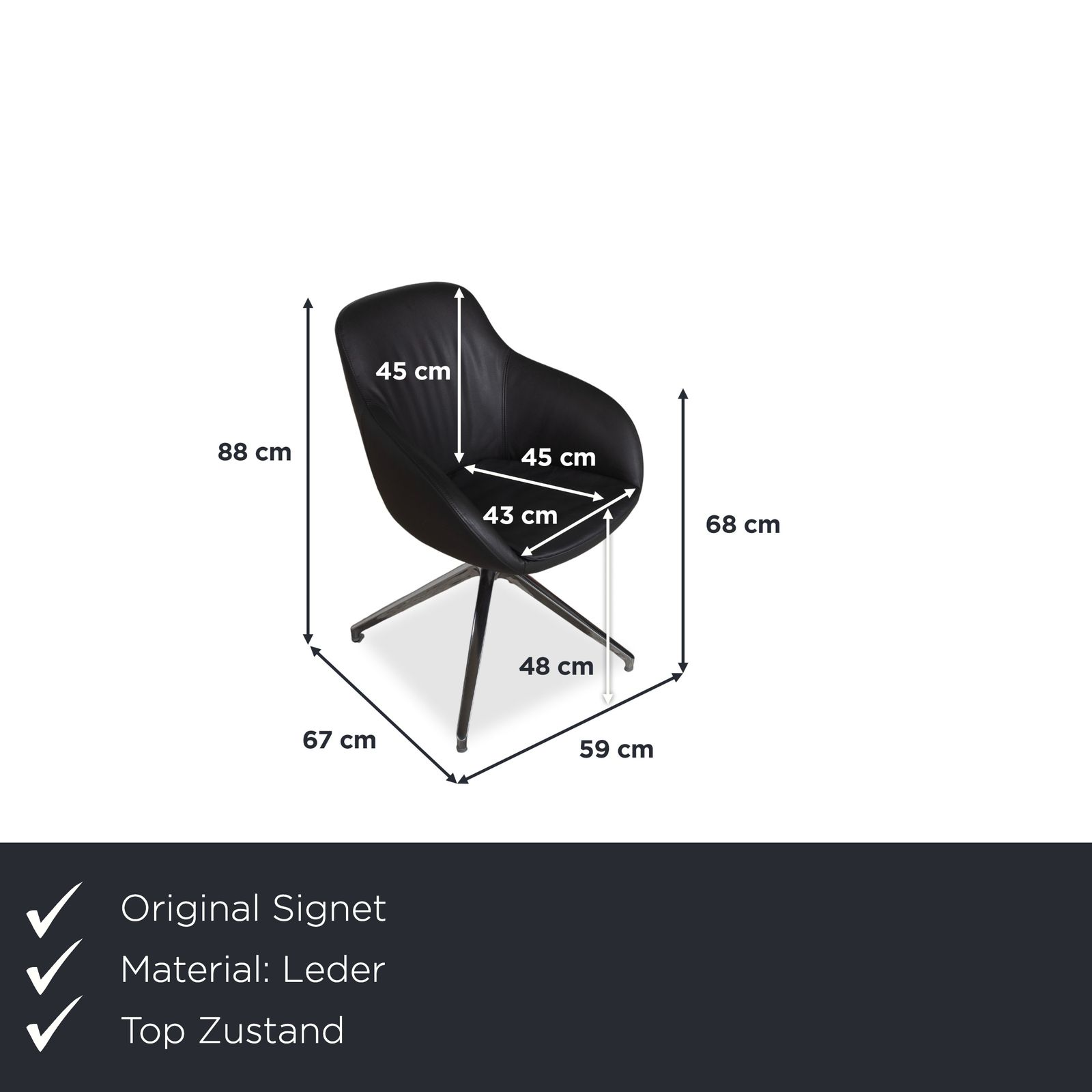 Set van 4 Signet Mailo leren stoelen, bruin en grijs, voor de eetkamer photo furniture