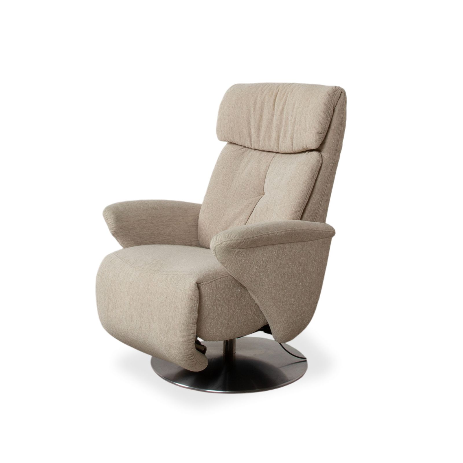 Himolla Fabric Armchair, Cream Beige, Electric Function With Lift Assist photo for sale