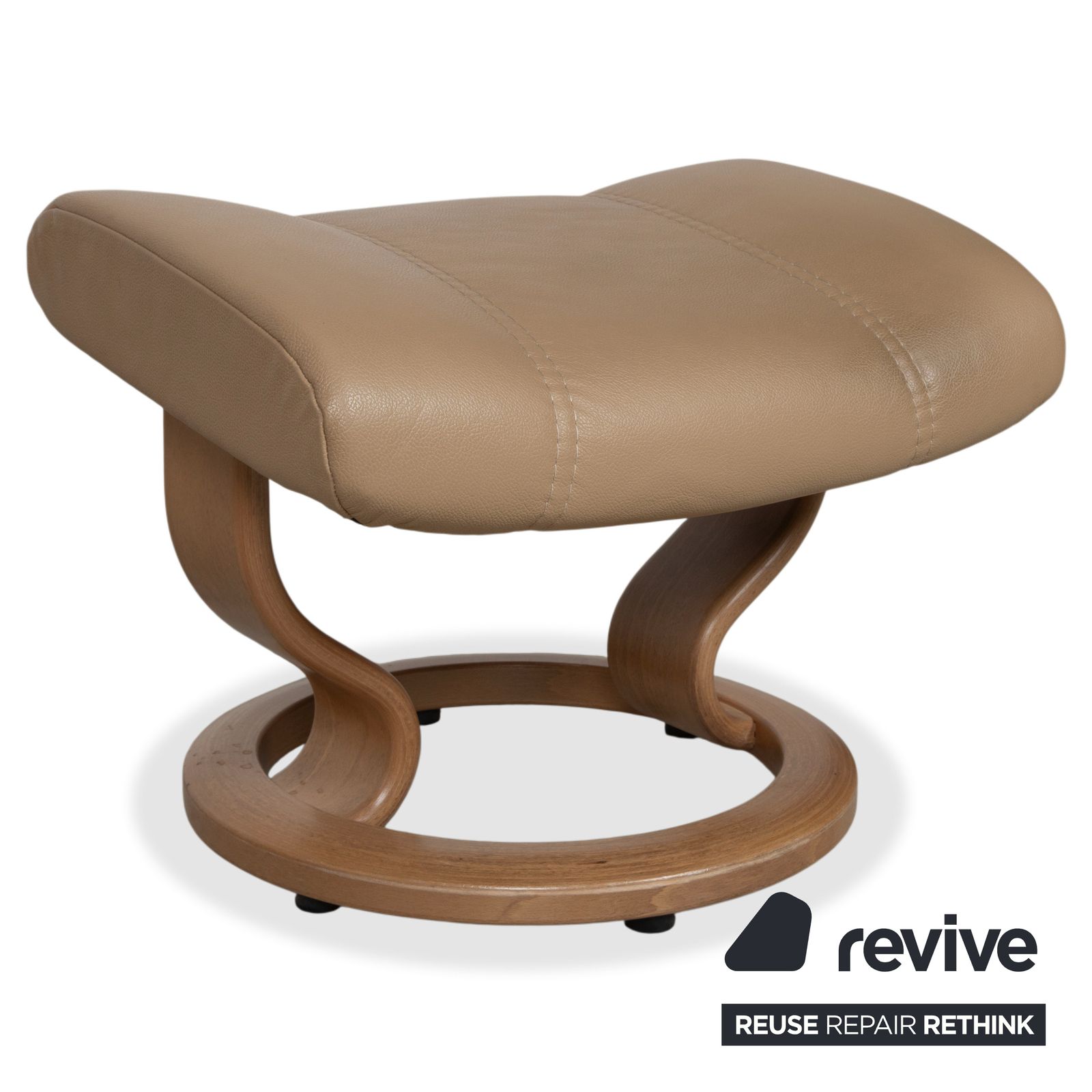Stressless Consul Leather Armchair Set, Beige, With Manual Reclining Function photo 1452.0