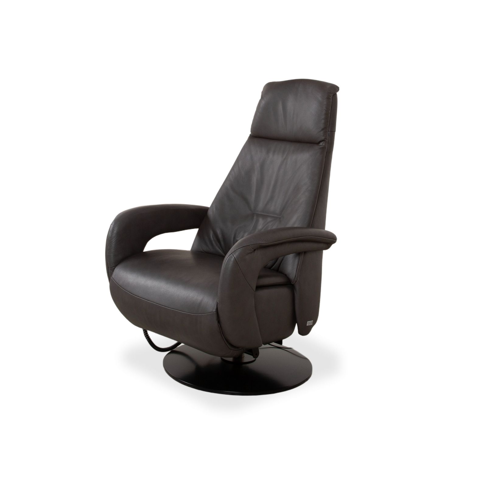 Fauteuil Mondo Minako en cuir, gris anthracite, fonction électrique photo for sale