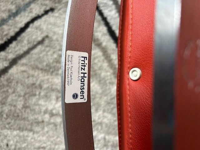 Original Poul Kjaerholm Pk22 Leather Lounge Chair For Fritz Hansen photo vinterior