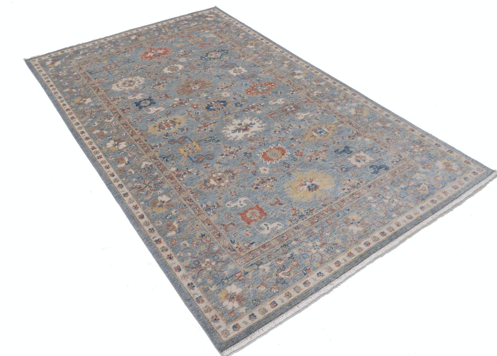 4'11"X7'10" Modern Turkish Wool Rug For Living Room, Bedroom And Dining Room photo furniture