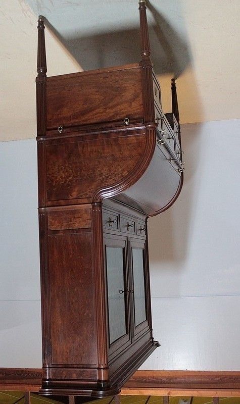 Office Cylinder Library Louis XVI Mahogany 18th photo 14326.27