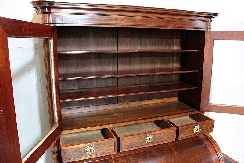 photo furniture Office Cylinder Library Louis XVI Mahogany 18th