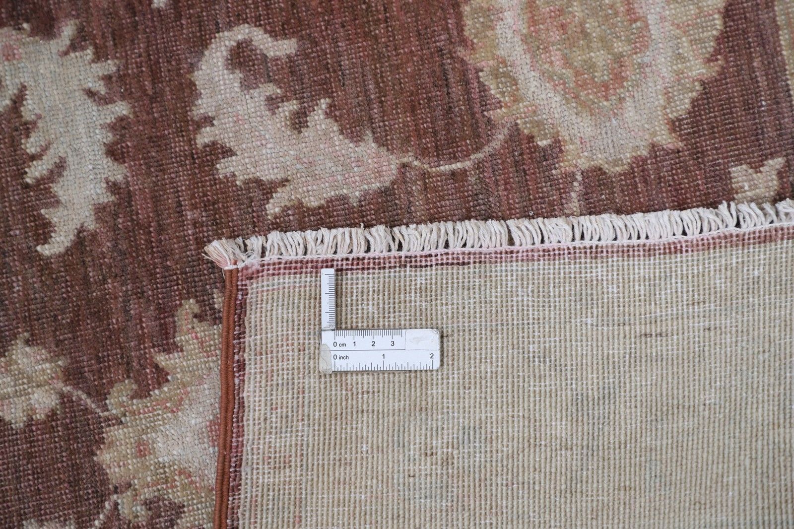 3.2x4.6 Ft Handknotted Red, Ivory Wool Area Rug. Turkish Oushak Accent Rug photo 732.0