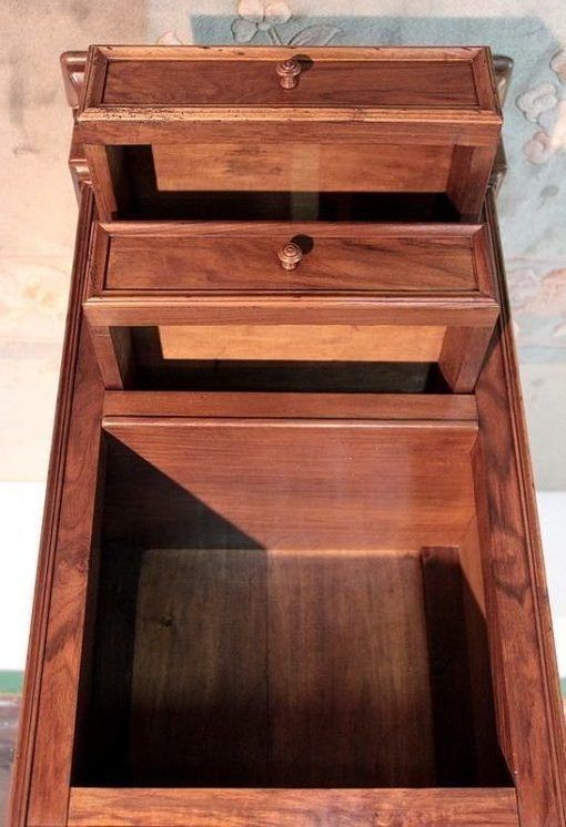 Bedside Walnut Period 1900 photo for sale