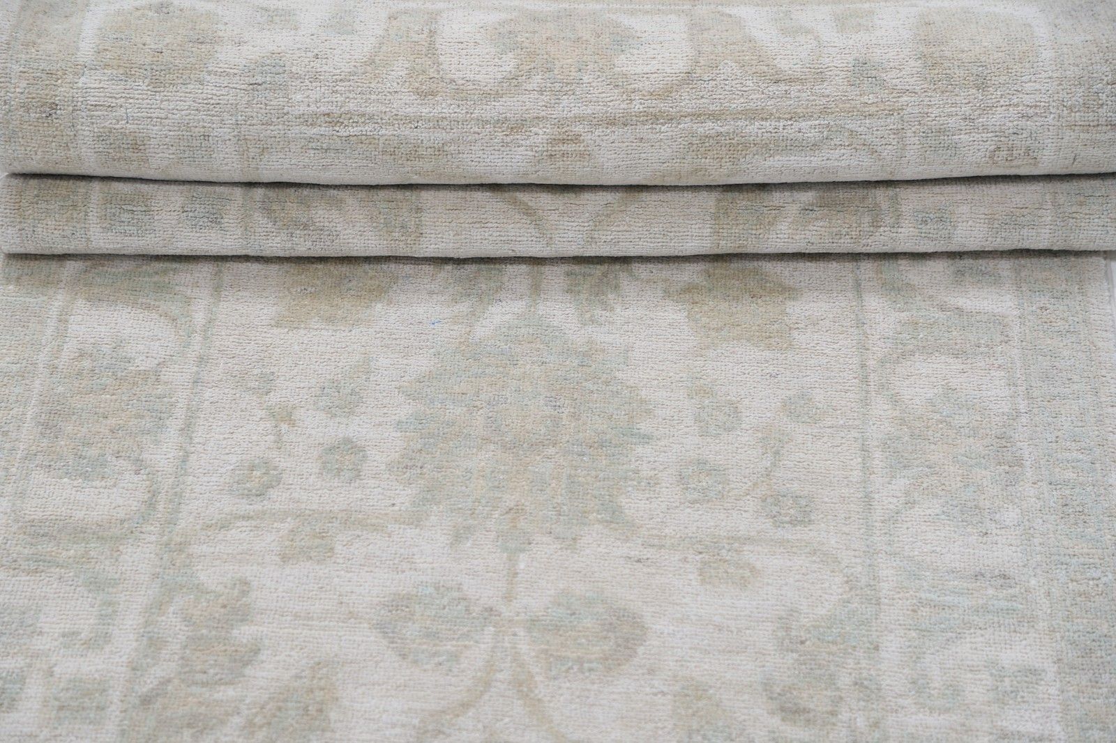 Tapis de couloir beige 0,85 x 2,65 m, tapis de cuisine, tapis de corridor noué à la main photo Textiles