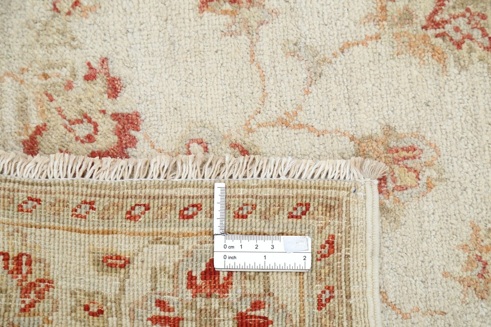 2.6x8 Ft Beige Wool Runner Rug For Kitchen And Corridor. Handknotted Halway Rug photo buy