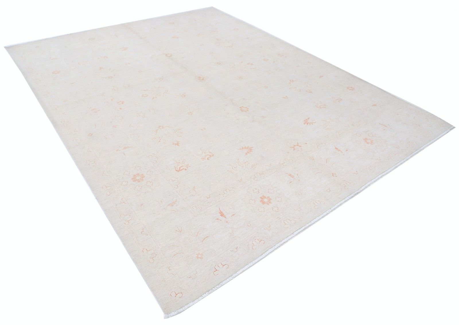 8x10 Ft Handknotted Large Area Rug For Living Room. Decorative Beige Wool Carpet photo furniture