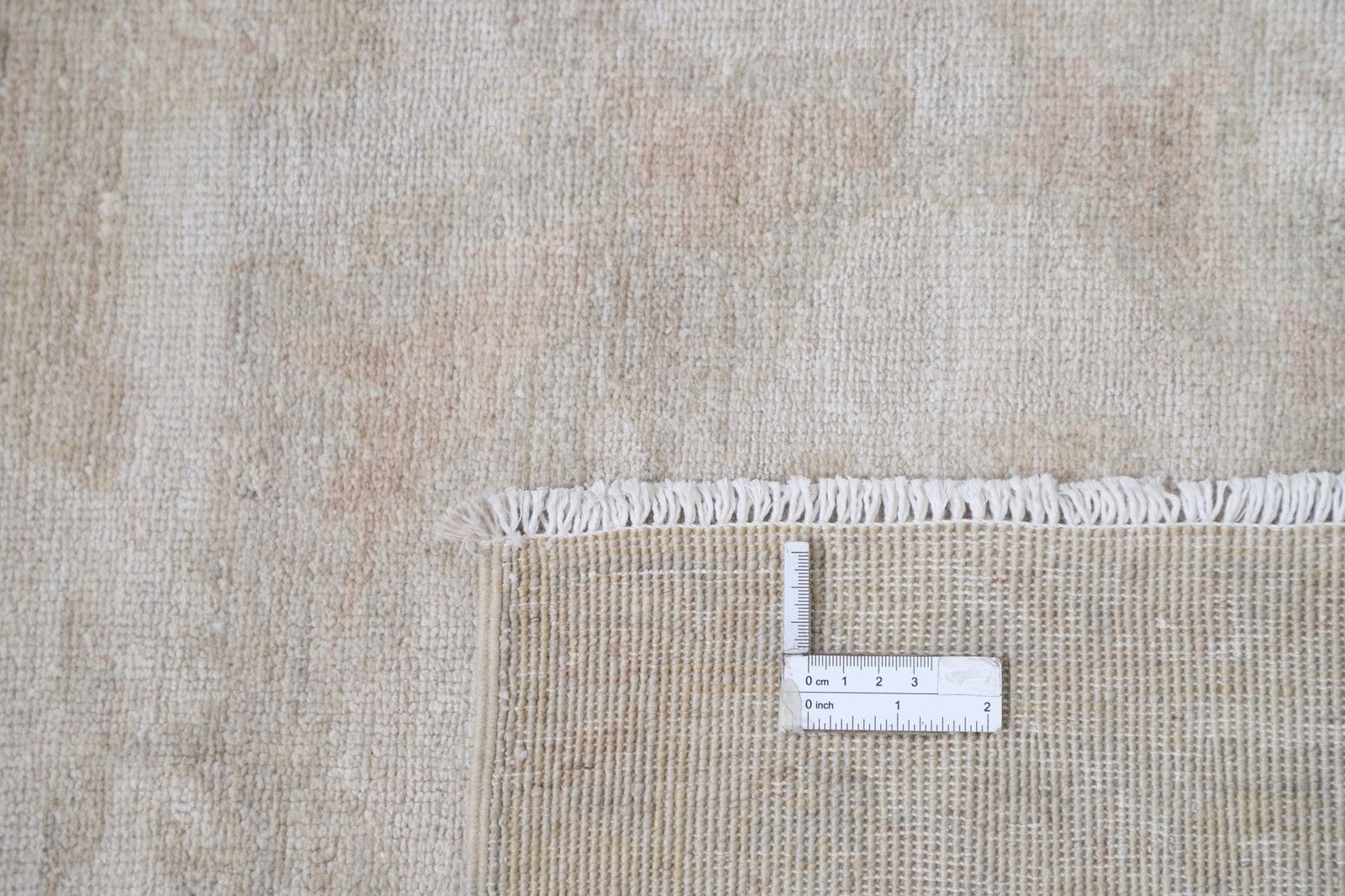 4x13 Ft Floral Hallway Runner. Beige Kitchen Runner Rug. Turkish Corridor Rug photo 2452.0