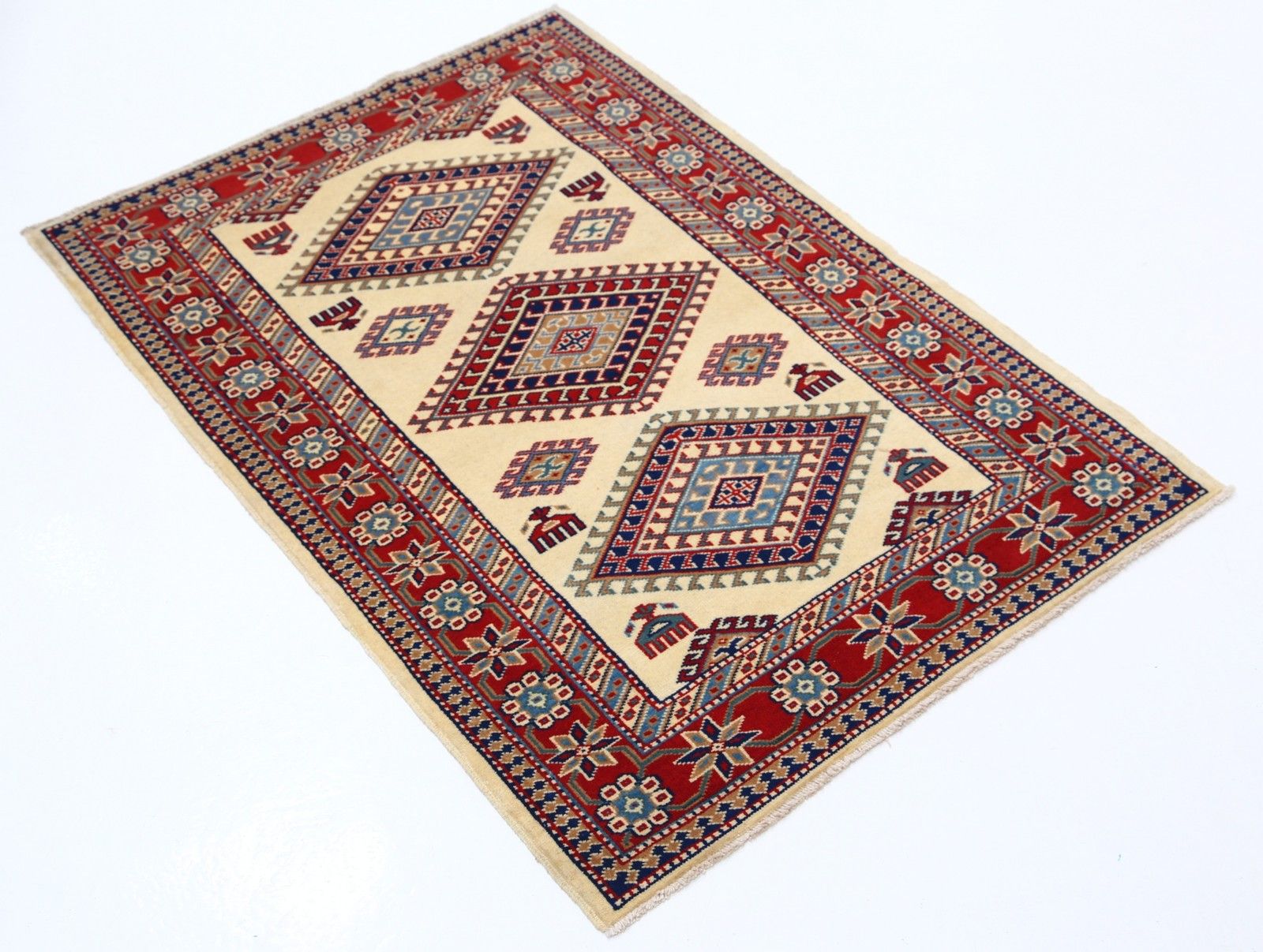2.7x4 Ft Decorative Turkish Area Rug. Hand Knotted Village Rug. 100% Wool photo furniture