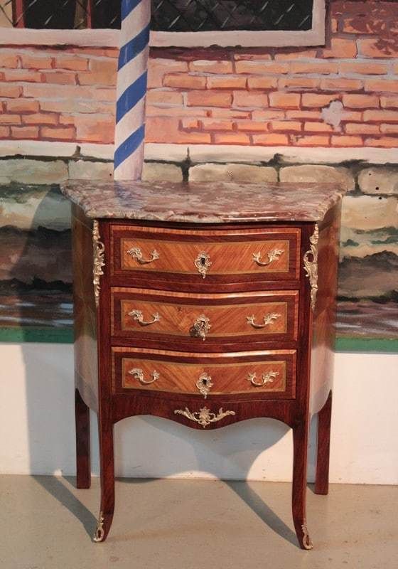 Louis XIV Louis 15th Commode In 20th Marquetry