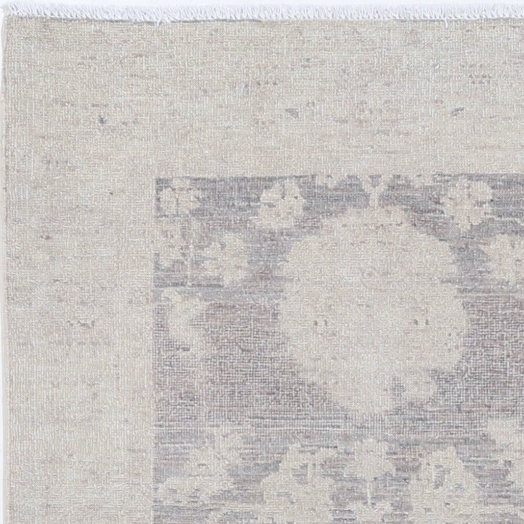2,6x4 Ft Traditioneel Oushak Vloerkleed. Handgeknoopt Vloerkleed in Gedempte Tinten. 100% Wol photo vinterior