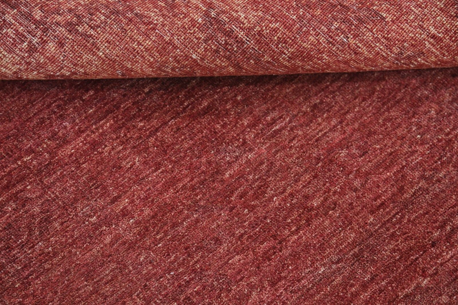 4x5.7 Ft Hand Knotted Burgundy Red Wool Area Rug For Contemporary Interiors photo vinterior