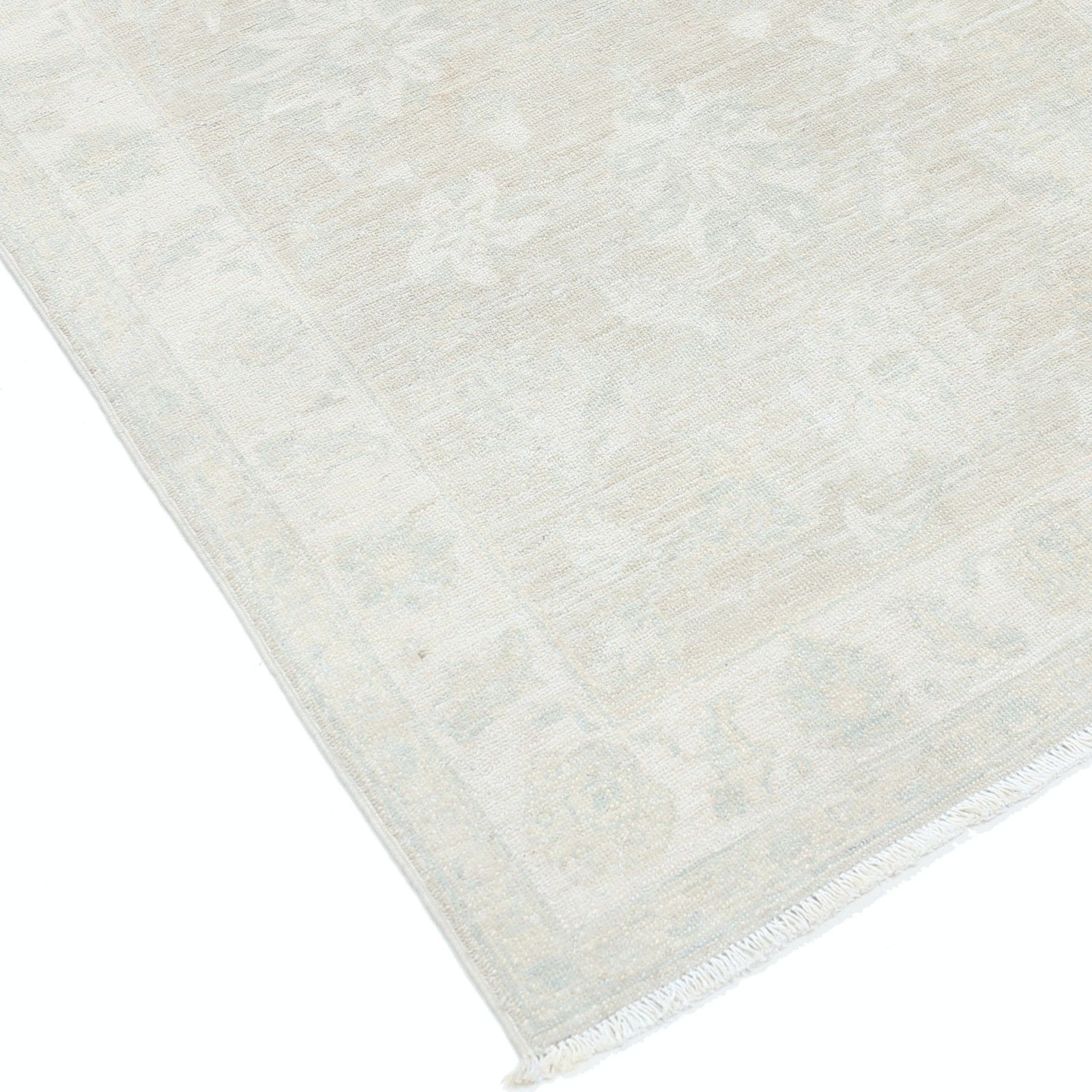 Tapis d'appoint turc traditionnel fait main en laine, tons beige doux, 0,9 x 1,5 m photo vinterior