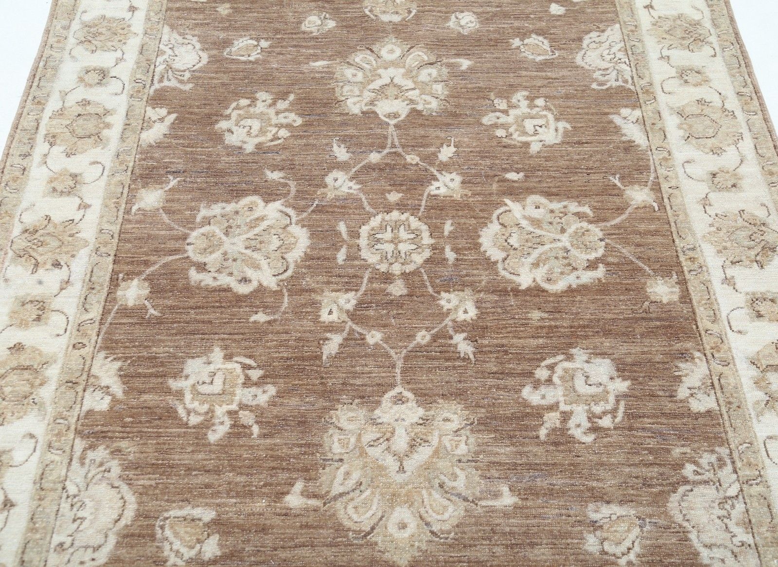 5x6.7 Ft Hand Knotted Wool Area Rug. Floral Oushak Rug For Living Room Decor photo 1592.0