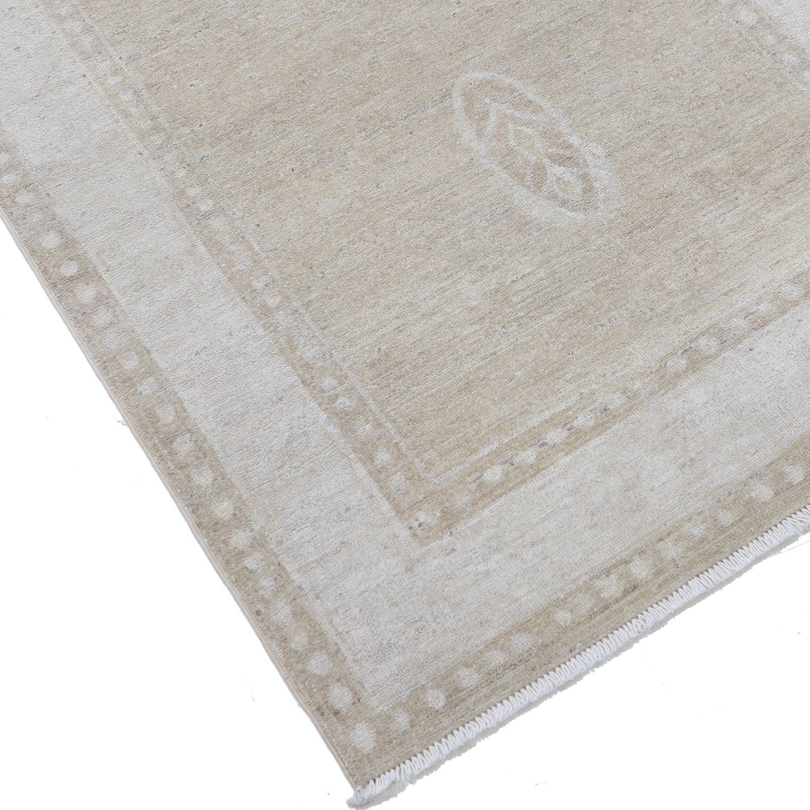 Tapis d'appoint turc traditionnel noué à la main en tons doux, 97 x 145 cm photo vinterior