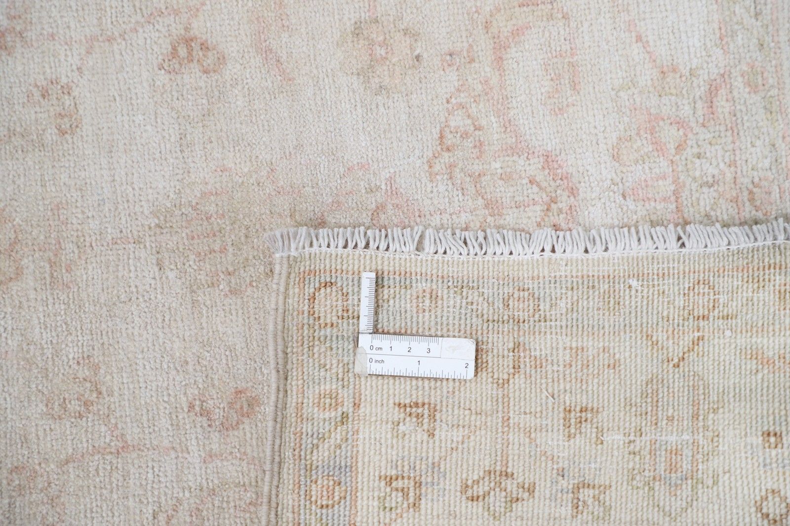 3.2x5 Ft Hand Knotted Ivory, Blush Wool Area Rug. Medallion Design Accent Rug photo 772.0