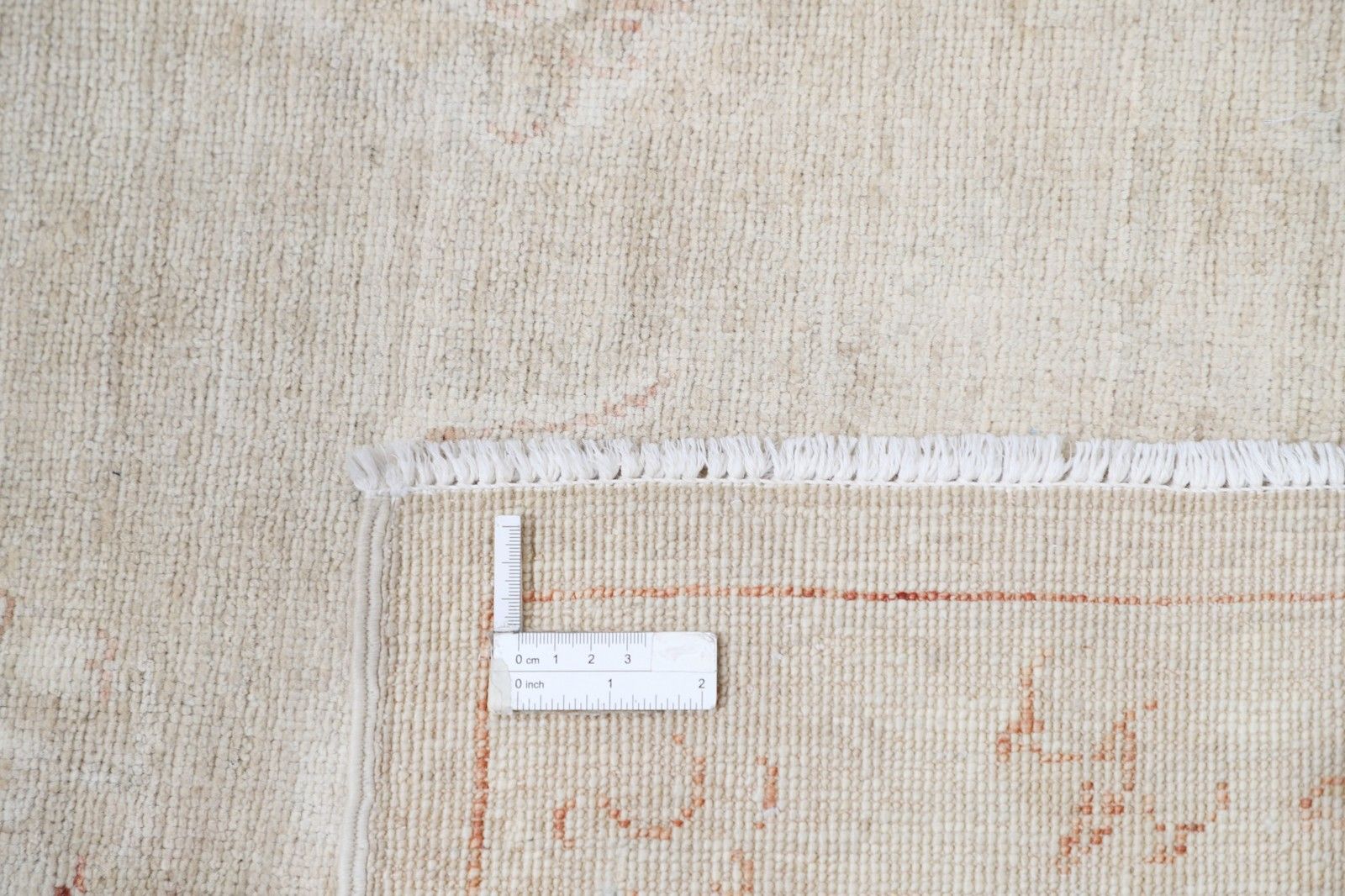 Tapis Oushak traditionnel beige, 0,79 x 1,25 m, noué à la main photo 537.0