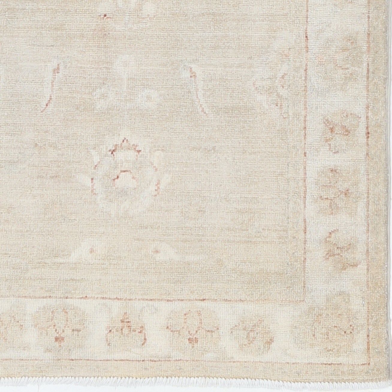 Tapis Oushak traditionnel beige, 0,79 x 1,25 m, noué à la main photo buy