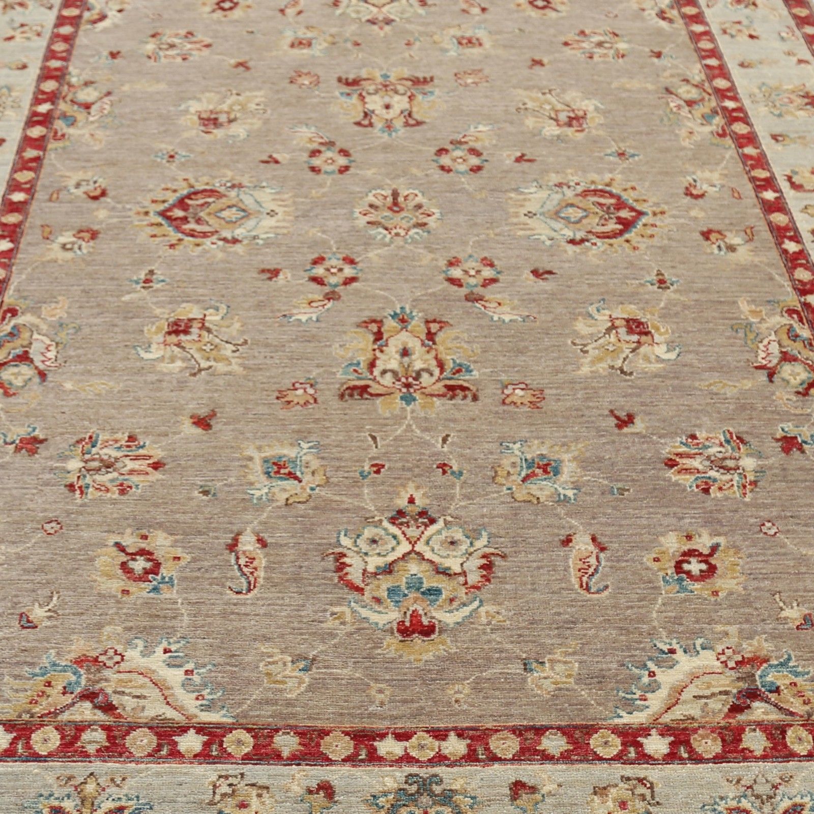5.7x7.7 Ft  Hand Knotted Floral Oushak Wool Area Rug For Living Room Decor photo buy