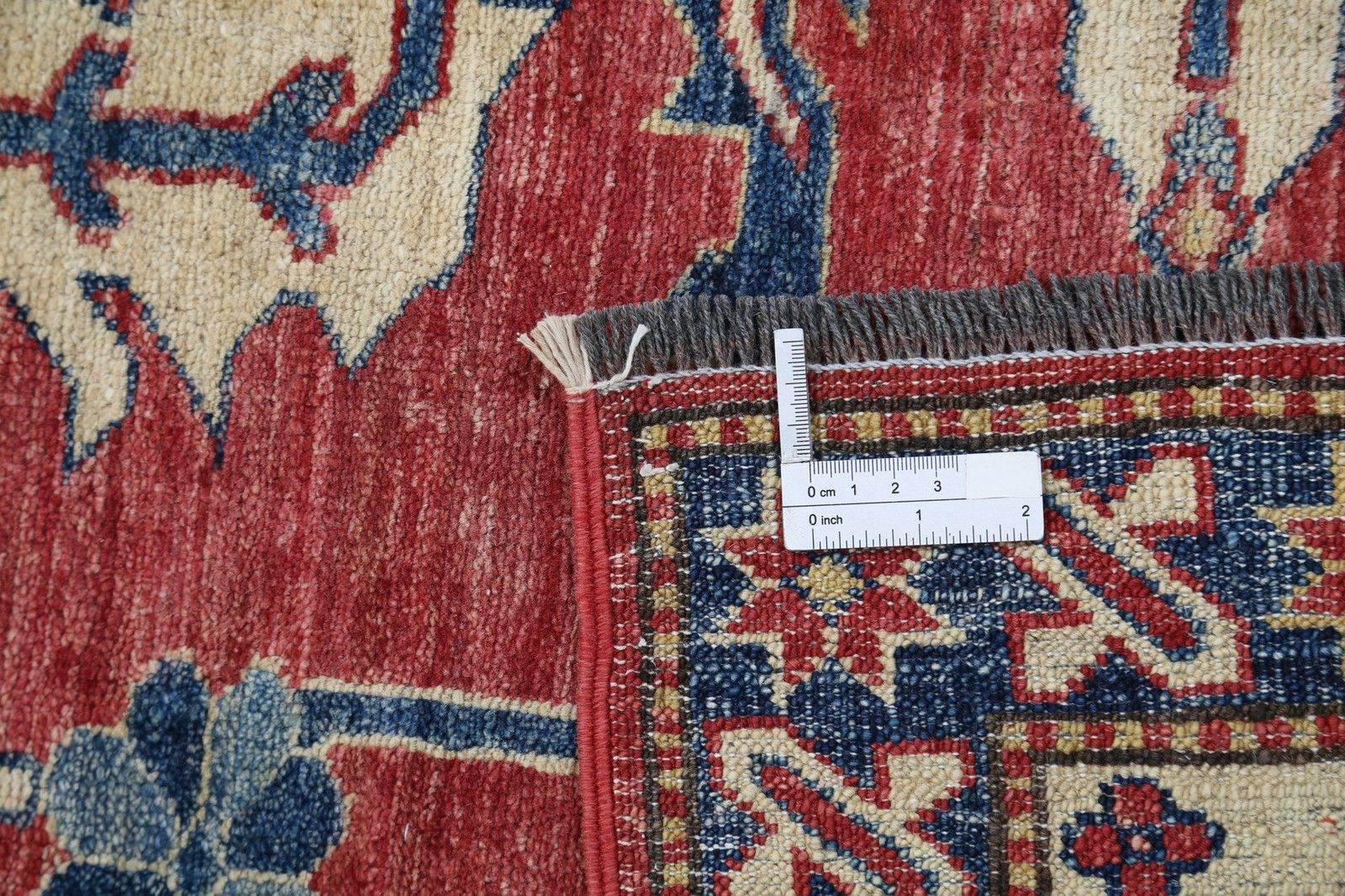 Tapis en laine noué à la main 2,49 x 3,28 m, rouge. Tapis turc à motifs floraux pour salon photo buy