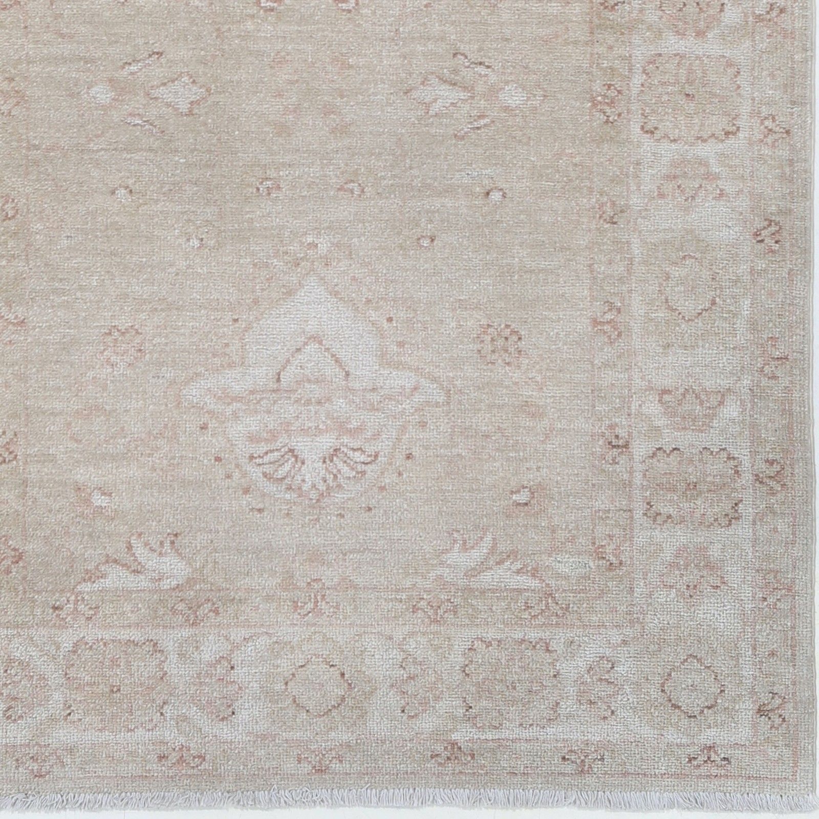 Tapis d'accent turc noué à la main, beige, 87 x 120 cm, pour entrée et cuisine. 100 % laine photo buy
