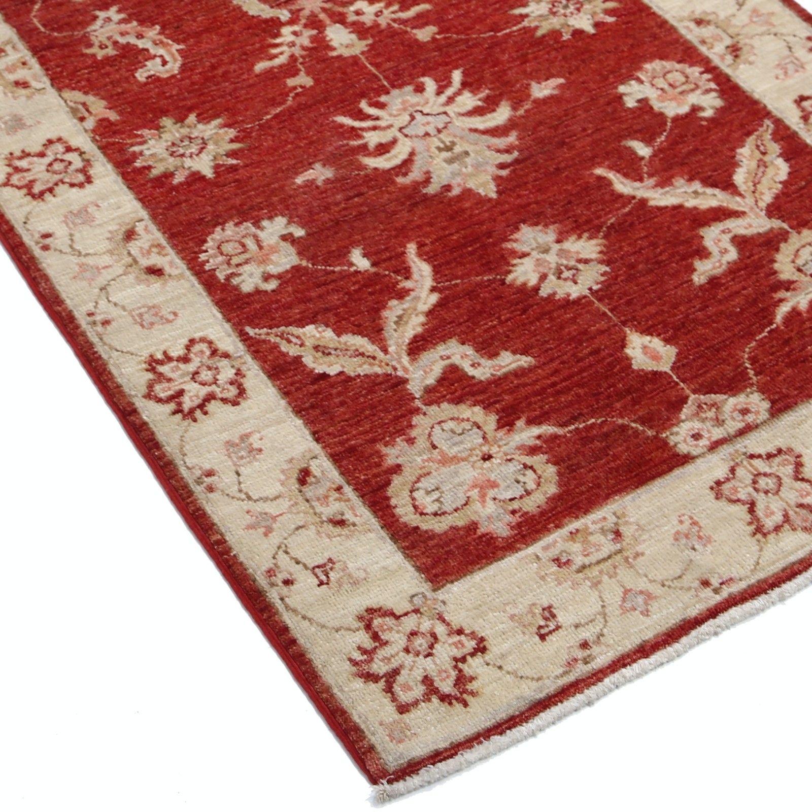 2.7x6.2 Ft Red Runner Rug For Kitchen And Corridor. Handknotted Rug For Hallway photo Textiles