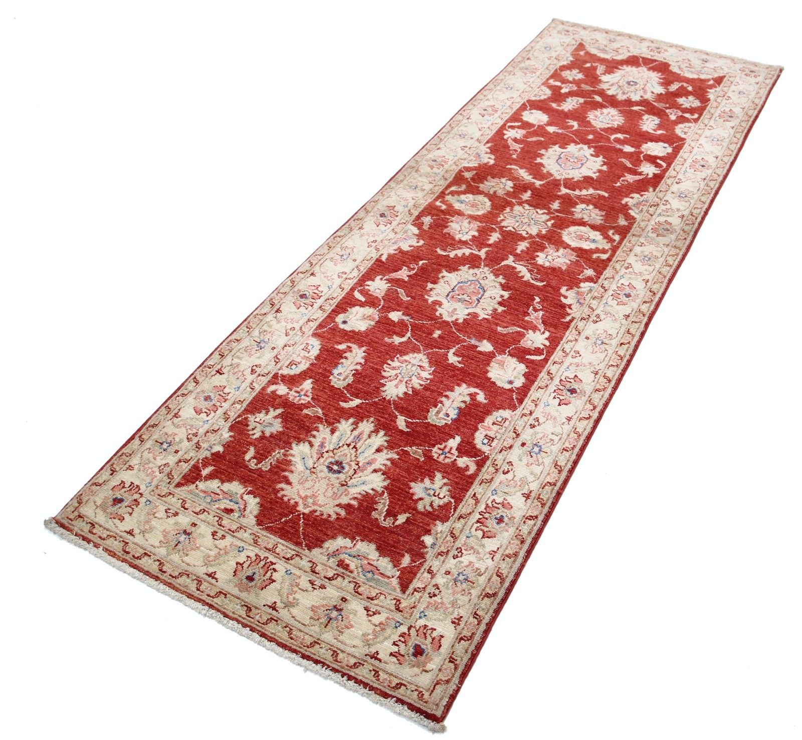 Tapis de couloir rouge 0,82 x 2,47 m. Tapis de cuisine. Tapis de couloir noué à la main photo for sale