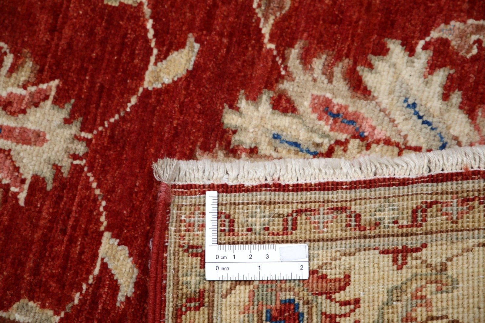 Tapis de couloir rouge 0,82 x 2,47 m. Tapis de cuisine. Tapis de couloir noué à la main photo buy