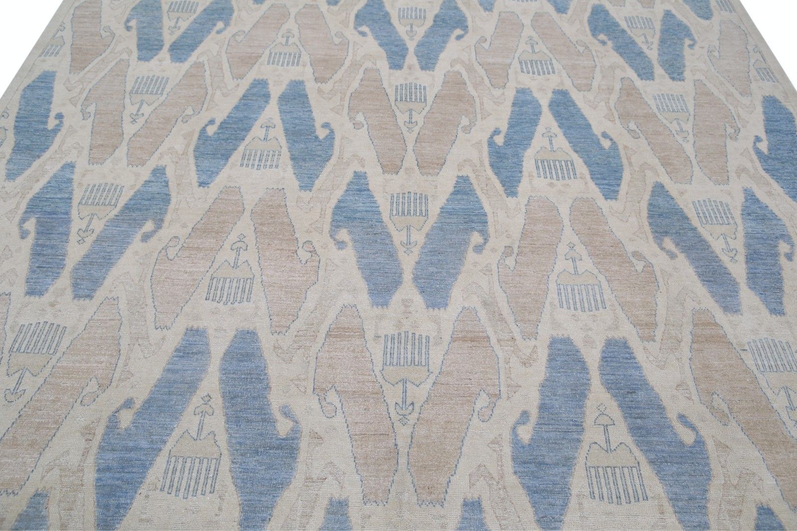 8.6x12 Ft Handknotted Large Area Rug For Living Room Decor. 100% Wool Carpet photo 5080.0