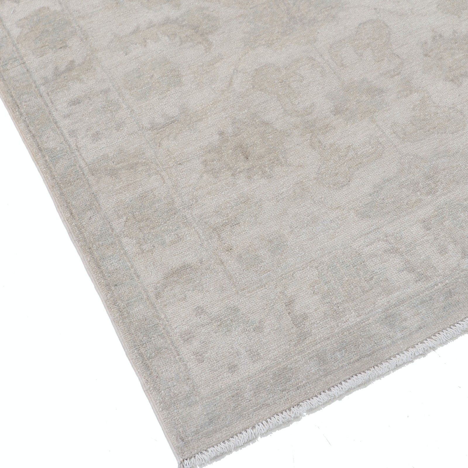 3x5 Ft Hand Knotted Small Turkish Wool Rug. Beige Accent Rug With Floral Design photo vinterior