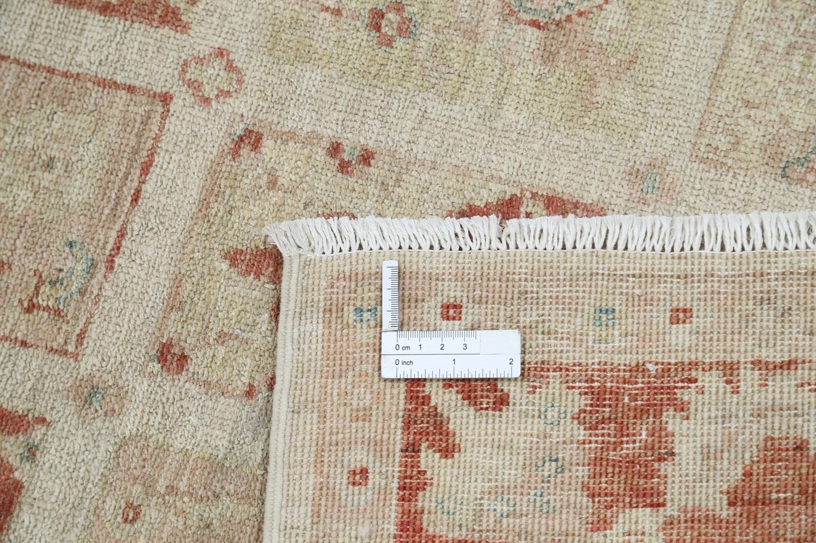 Tapis en laine noué à la main, rouille et beige, 1 x 1,5 m - Tapis d'accent à panneaux géométriques photo buy