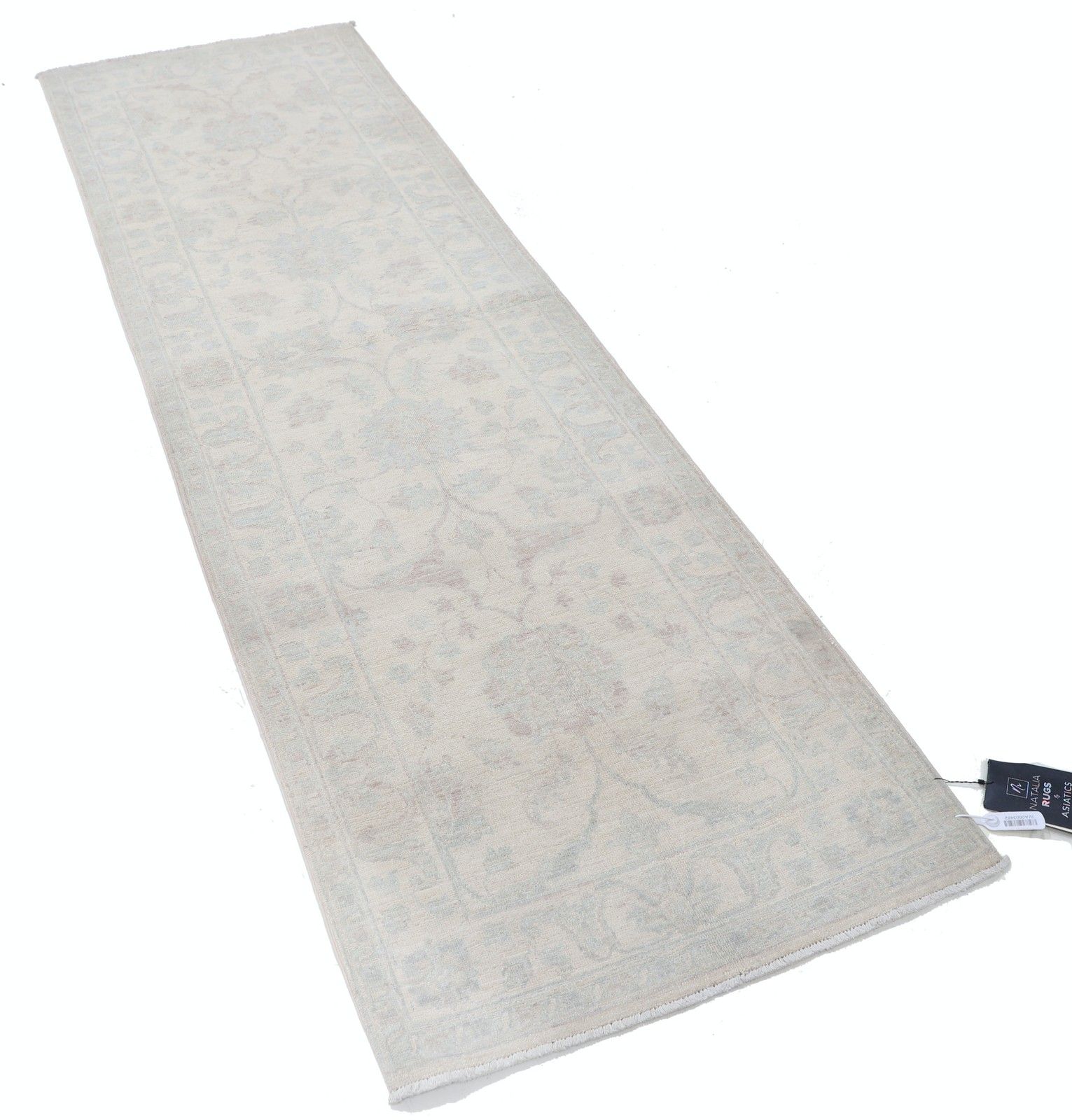 Tapis de couloir noué à la main 0,79 x 2,44 m. Tapis de cuisine. Tapis de couloir beige. Tapis de corridor photo furniture