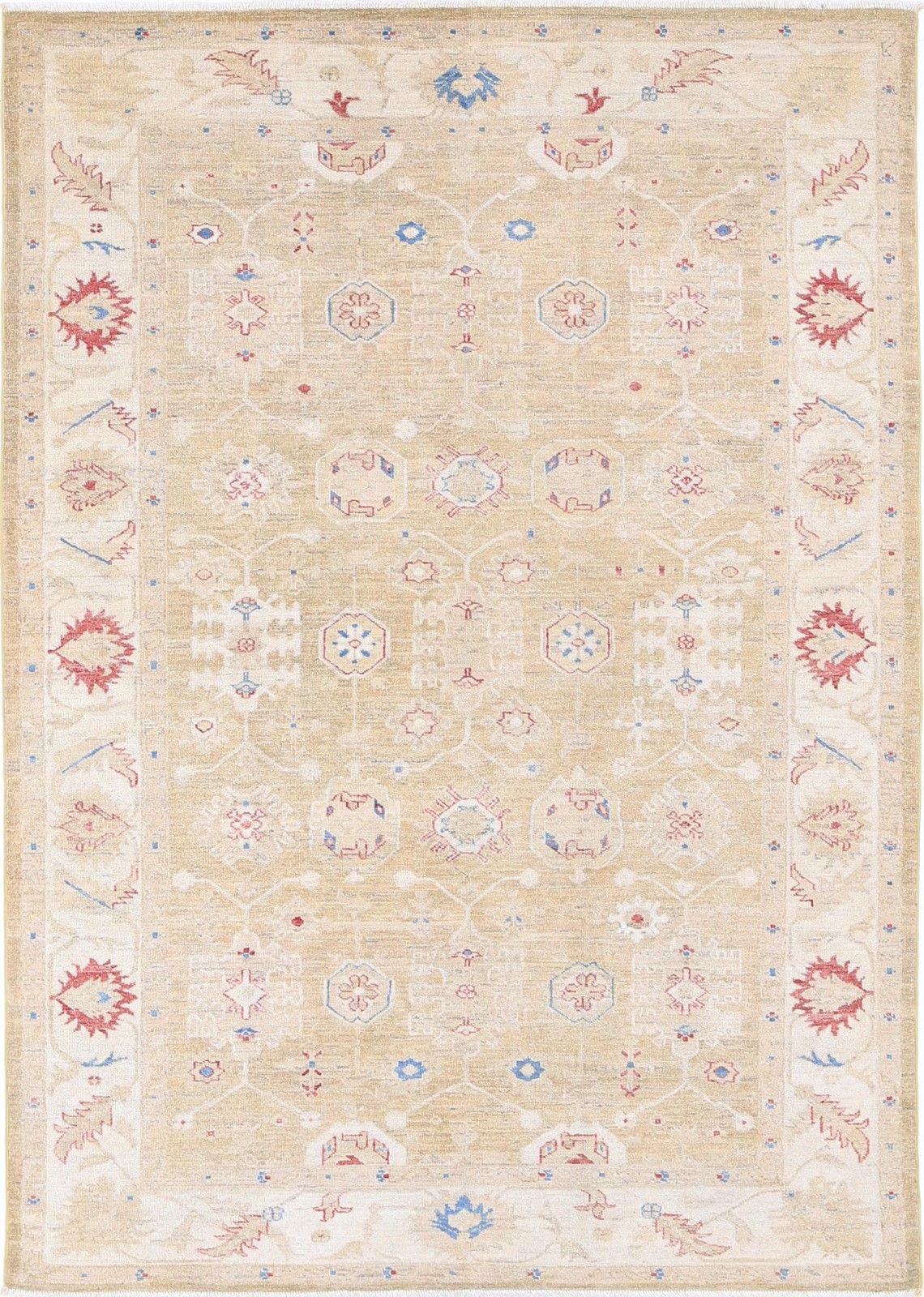 Tapis en laine noué à la main 170 x 240 cm pour salon et chambre