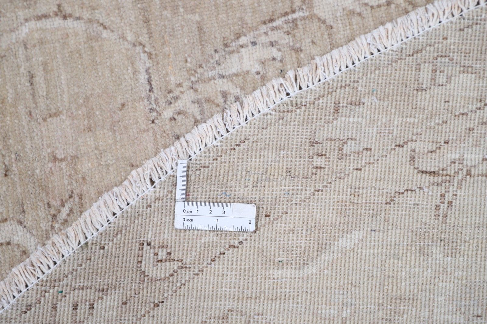 8x8 Ft Rond Handgeknoopt Turks Wollen Vloerkleed. Bloemmotief Rond Tapijt photo 3135.0